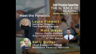 Senate Education Committee The Science Of Reading