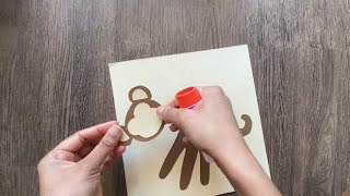 Handprint Monkey Craft | DIY paper Monkey | Monkey Craft | Animal Paper Crafts