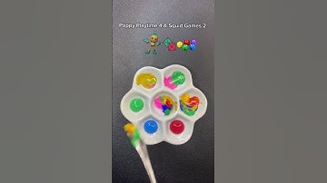 Poppy playtime 4 & Squid Games #satisfying #poppyplaytimemonster #squidgame #colormixing