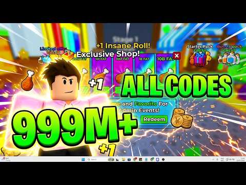 ALL WORKING CODES for +1 Fat Per Step in Roblox
