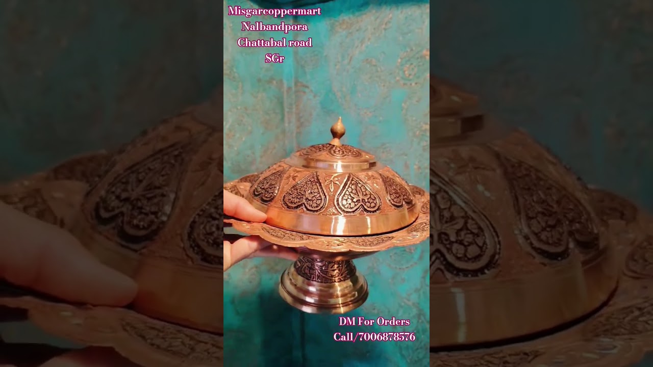 ✨Elegant Copper Dry Fruit Bowl — Royal Look for Your Table 