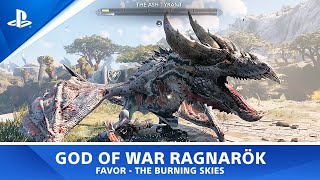 God of War™ Ragnarök - Favor - The Burning Skies | The Ash Tyrant Boss Fight