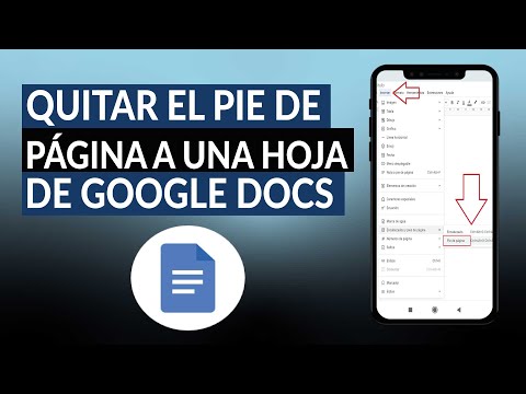 ¿Cómo quitar el pie de página a una hoja de GOOGLE DOCS? - Eliminar enumeración