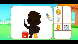 👩🏻‍⚕️ Doctor Build-A-Character Shape Matching Puzzle - Puzzle Kids Jigsaw Puzzles Walkthrough screenshot 2