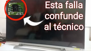 👉TV Toshiba Enciende pero no Presenta imagen // Solución efectiva