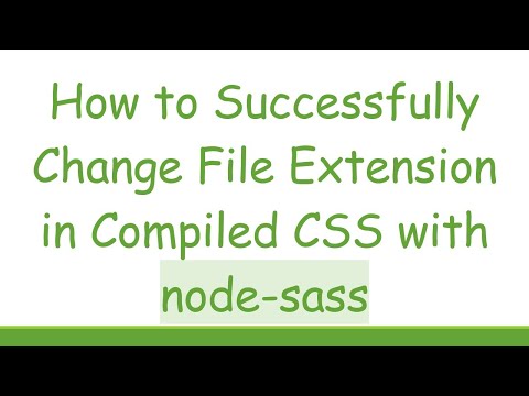How to Successfully Change File Extension in Compiled CSS with node-sass