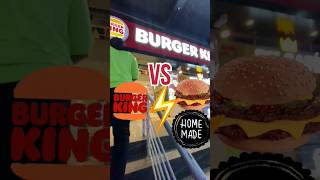 Burger King vs Homemade ? Comparison foodreview shorts burger burgerking