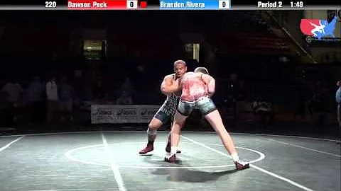 Fargo 2012 220 5th Place Match: Dawson Peck (Penns...