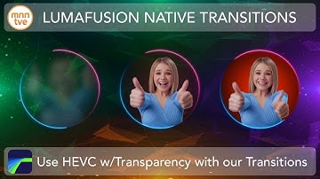 Use LumaFusion’s HEVC with Transparency with our AI Person Key Native LumaFusion Transitions