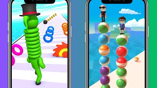 Satisfying run mobile game | Long Neck vs Stack Rider