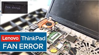 teknisk Energize Samarbejdsvillig Lenovo ThinkPad Fan Error - YouTube