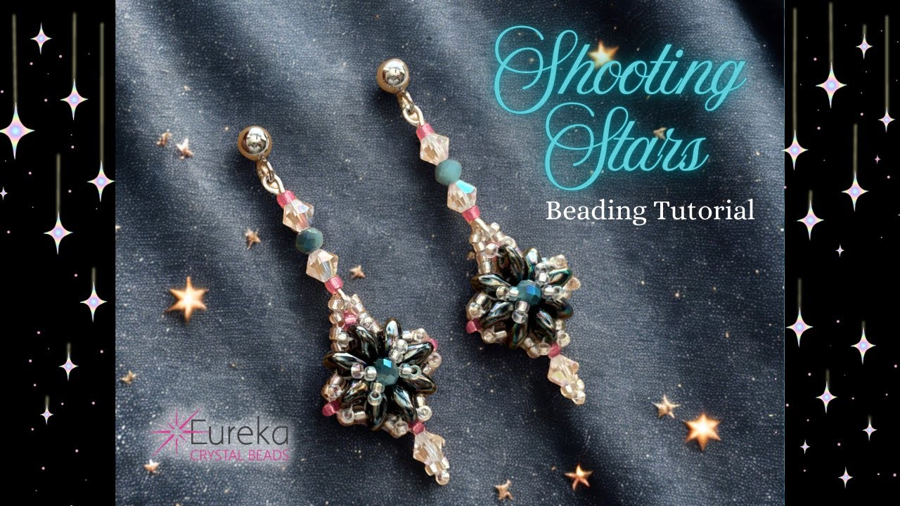 Мастер-класс по созданию серёг «Падающие звёзды» | Коллекция бусин Bubblescense Lite от Eureka Cr...