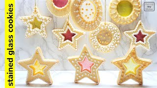 stained glass cookies | gorgeous christmas gift idea | easy to make | #frommytinykitchen