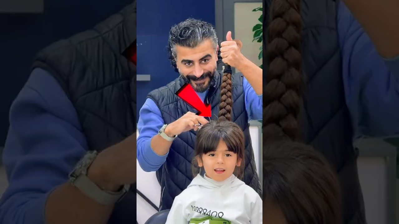Il Parrucchiere Ha Tagliato Tutti i Capelli a Questa Ragazzina😳
