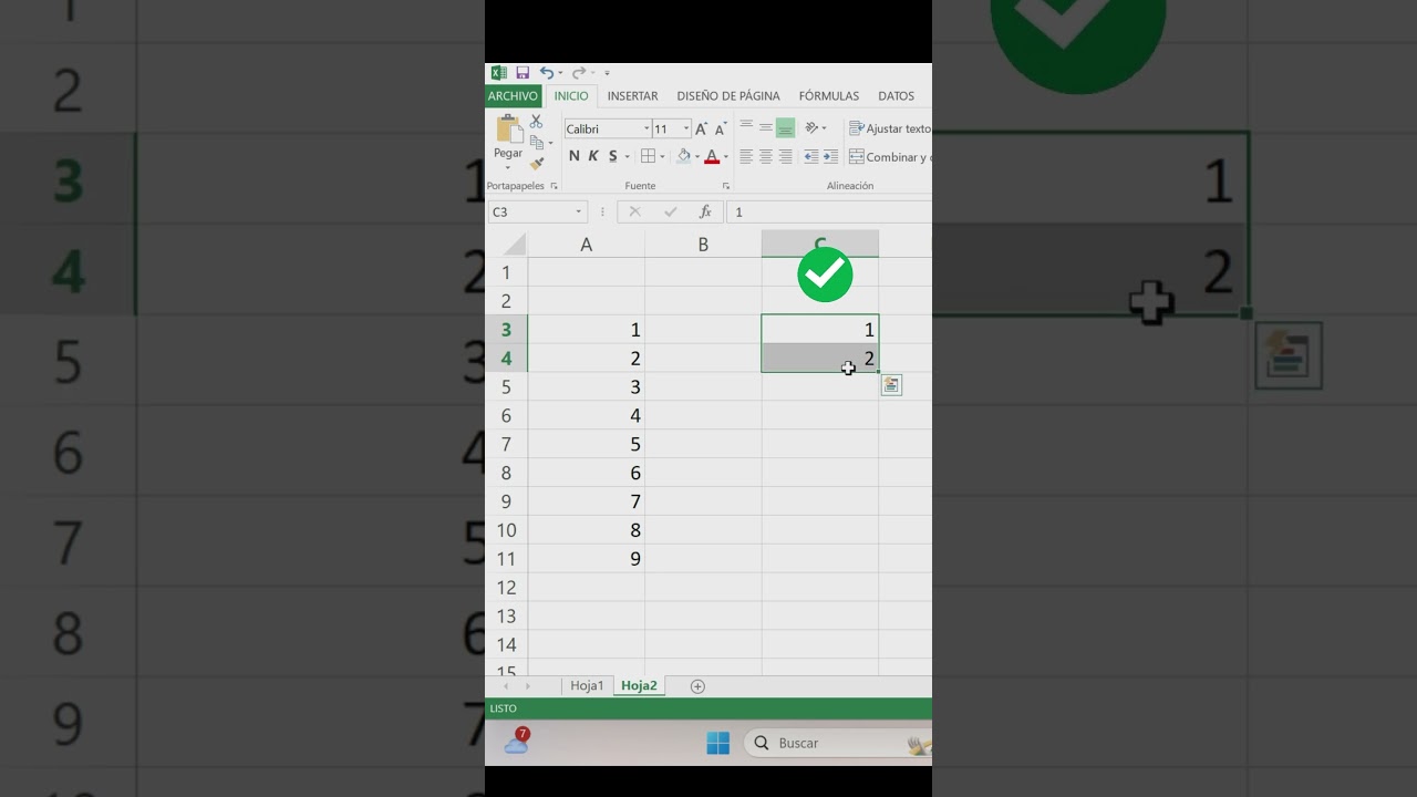 Cómo hacer una serie de números consecutivos en excel