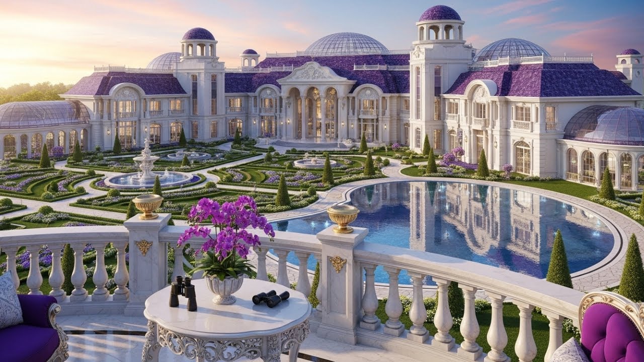 Inside the Millions-Dollar White & Purple Royal Palace | Pure Luxury & Royal Grandeur!