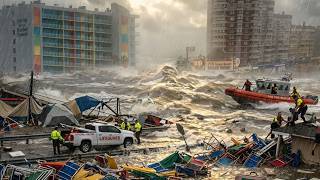Chaos in Florida! Tropical Storm Bertha hits Destin and Panama City Beach! Coastline is destroyed!