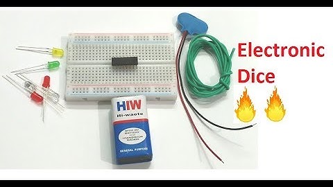 Electronic Dice Project Using IC 4017 | Simple Electronic Projects For Students