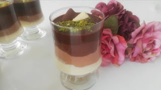 4 Renkli Muhallebi 4 Colored Pudding