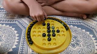 How to solve Brainvita marble puzzle...by 6 years old Vignesh Nair. screenshot 4