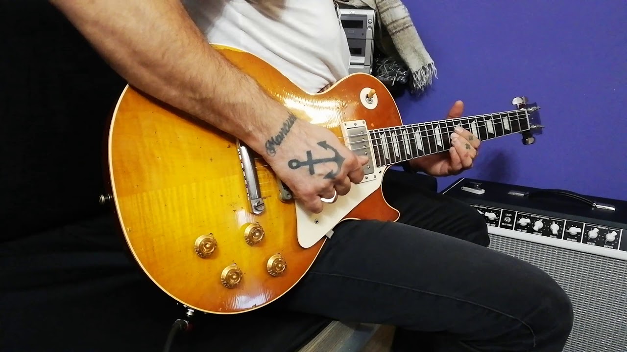 Guarda Gibson les Paul 59 mc cready aged test su YouTube Guarda Gibson les Paul 59 mc cready aged test su YouTube