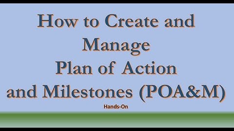RMF POA&M Creation and Management (Hands-On Approach)