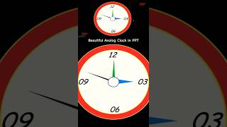 😊 Beautiful PowerPoint Clock Animation Tutorial (Create Analog Clock &amp; Needle Animations) #shorts