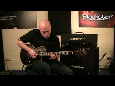 Andy James blasts some metal through the Blackstar HT-100 Stage half-stack