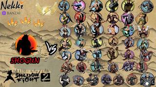 Shadow Fight 2 SHOGUN VS VS ALL BOSSES AND BODYGUARD'S