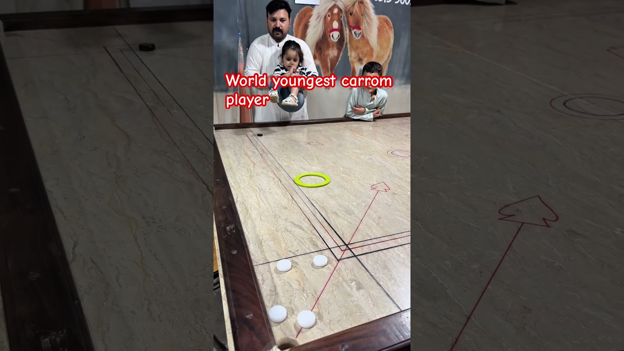 World’s Smallest Player on Biggest Carrom Board🤯|Cutest Carrom Record Ever 👶🔥billion views