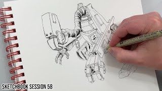 How to Lose yourself in a Drawing  Sketchbook Session 58