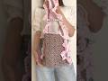 巾着付きバケツバッグ🎀編み図付きのキットリリース🧶#かぎ針編み#編み方#カゴバッグ