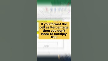 Find Percentage of Marks in Excel #shorts #excelpercentage #excelshorts