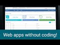 Create databasedriven web applications without coding