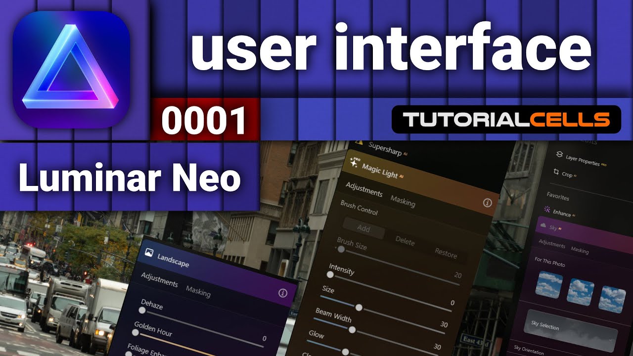 0001. user interface in Luminar Neo - YouTube