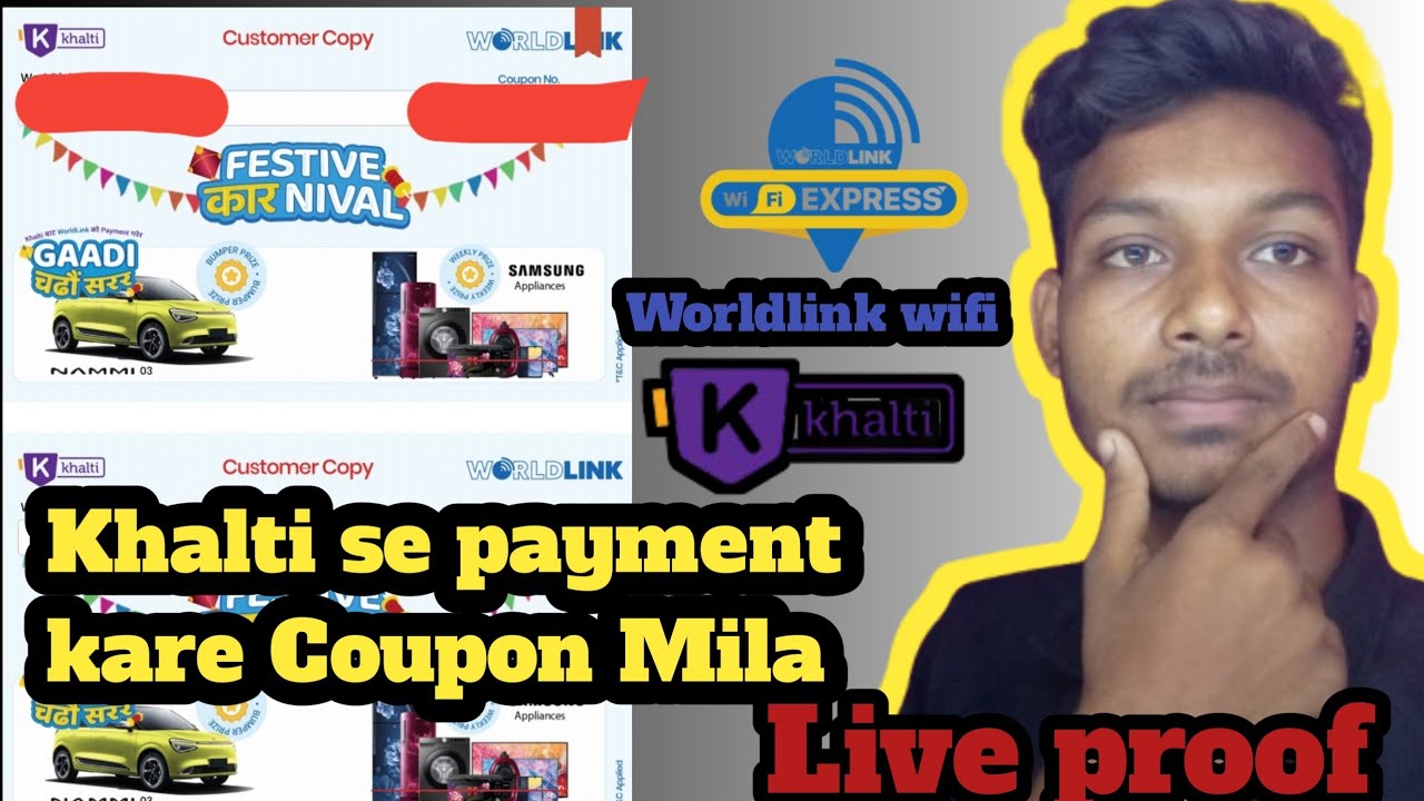 worldlink wifi ka khalti se payment kare Coupon Mila Dashain offer Dekho 🙂|😲|⁉️