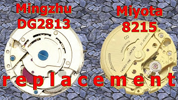 Is het vervangen van het uurwerk van een Mingzhu DG2813 naar een Miyota 8215 polshorloge ONMOGELIJK?