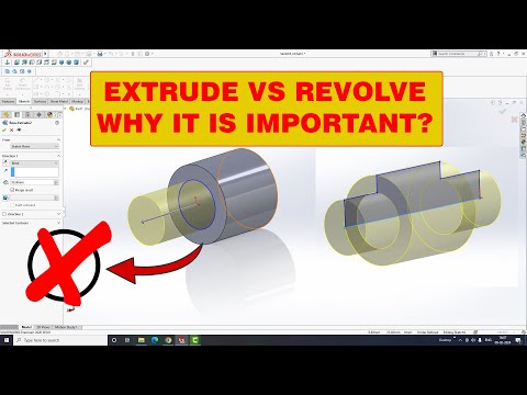 EXTRUDE & REVOLVE COMMAND IN SOLIDWORKS | SOLIDWORKS TIPS