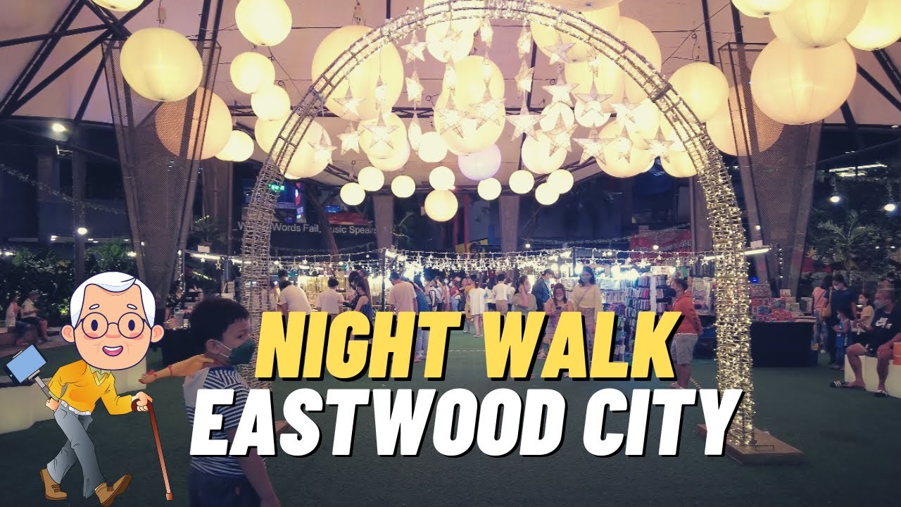[4K] Walking Tour EASTWOOD CITY WALK Night Walk at the Beautiful