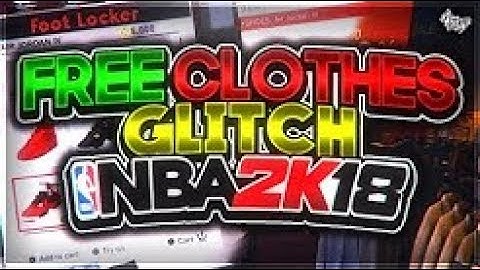 FREE CLOTHS GLITCH IN NBA 2K18 (NOT CLICKBAIT)