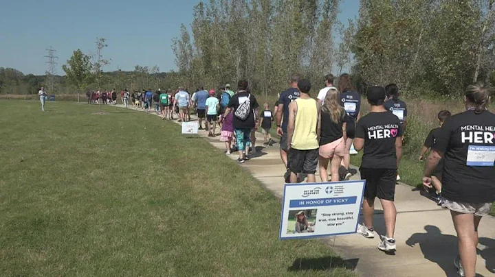 Hundreds walk in support of suicide prevention and mental health awareness