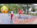 INTENSE 1v1 Basketball Game In The HOOD! | Aaron Mondesir