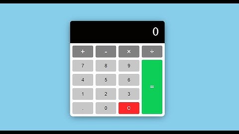 Basic Calculator App in VanillaJS