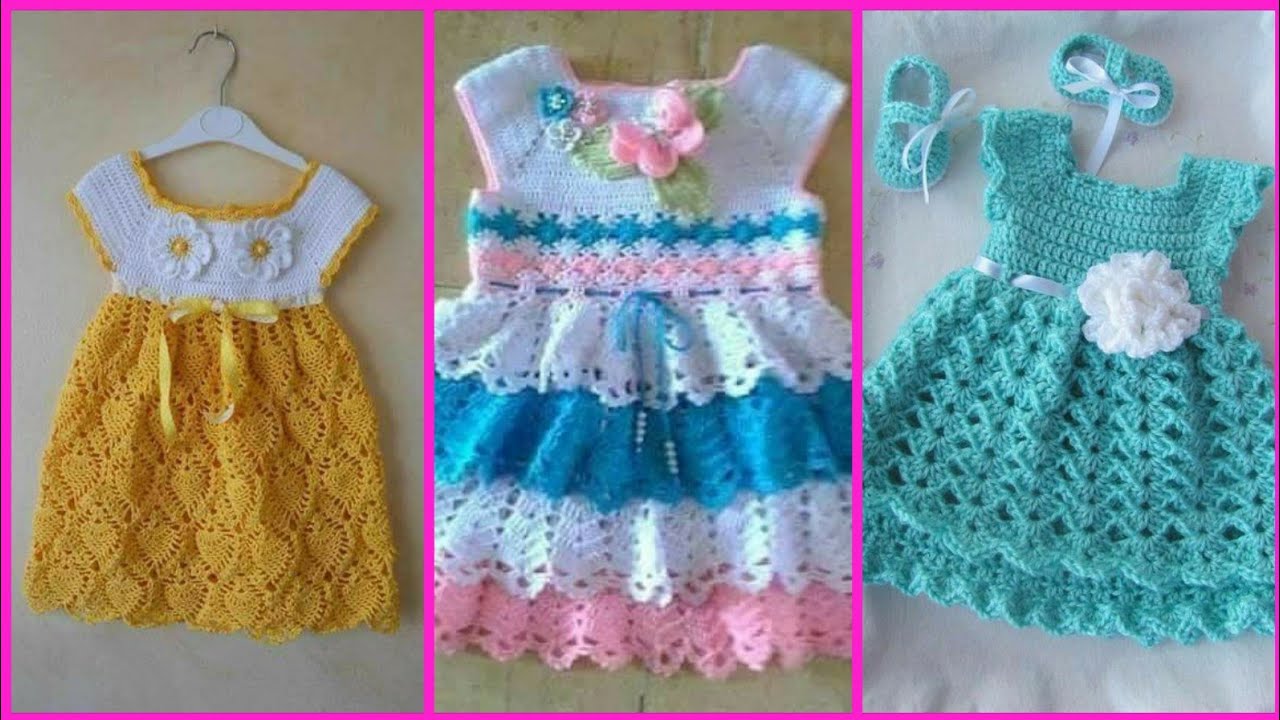 Stunning Fabulous Elegant Free Crochet Toddler And Baby Girl Frock ...