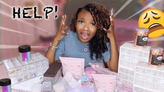 Organizing my SheIn nail supplies ! | Nail organization & storage