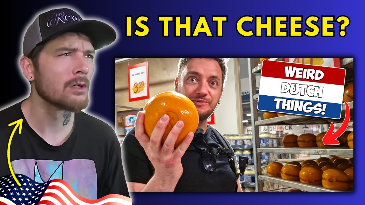 American Reacts to 21 Weird Things in DUTCH SUPERMARKETS!