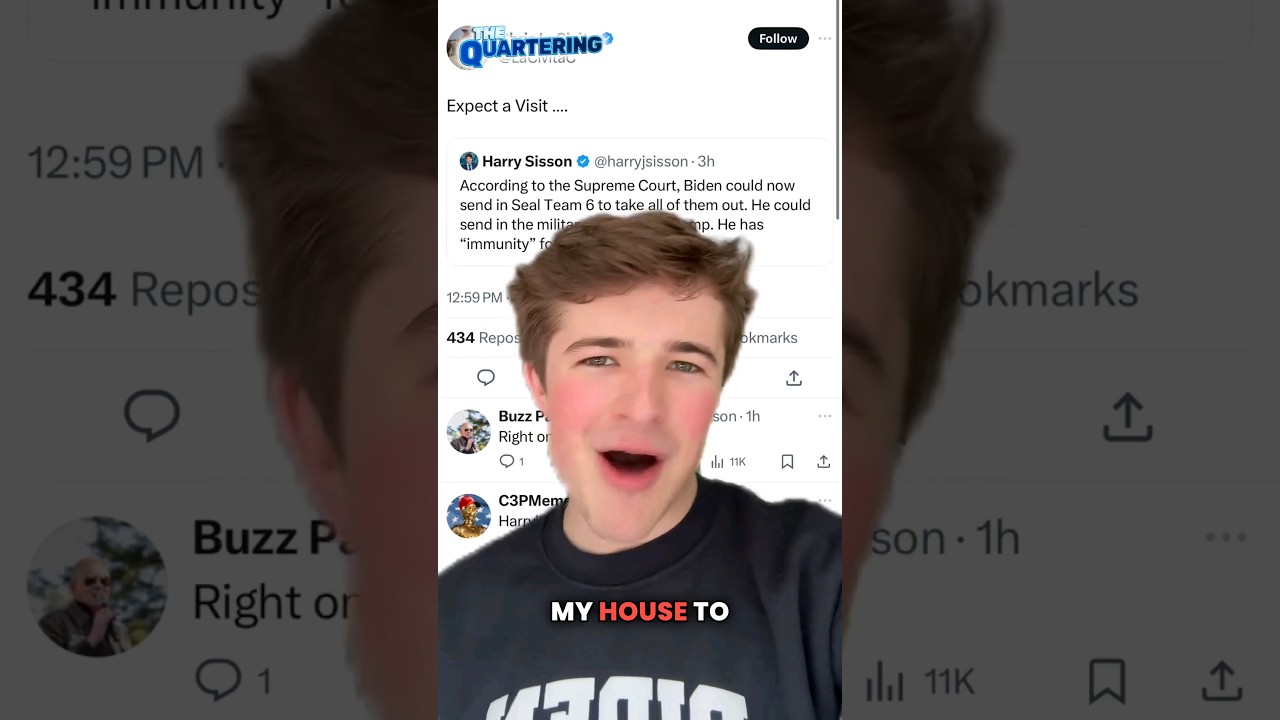 Gen Z Clown Gets Secret Service Visit! Harry Sisson Fail