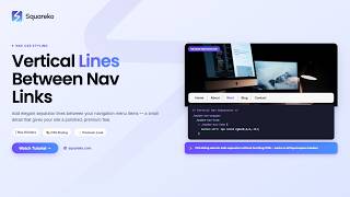 How to Add Vertical Lines Between Navigation Links in Squarespace 7.1  | Squareko