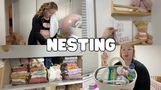 Nesting for 4th Baby, Baby Girl Nursery, 30 Weeks Pregnant