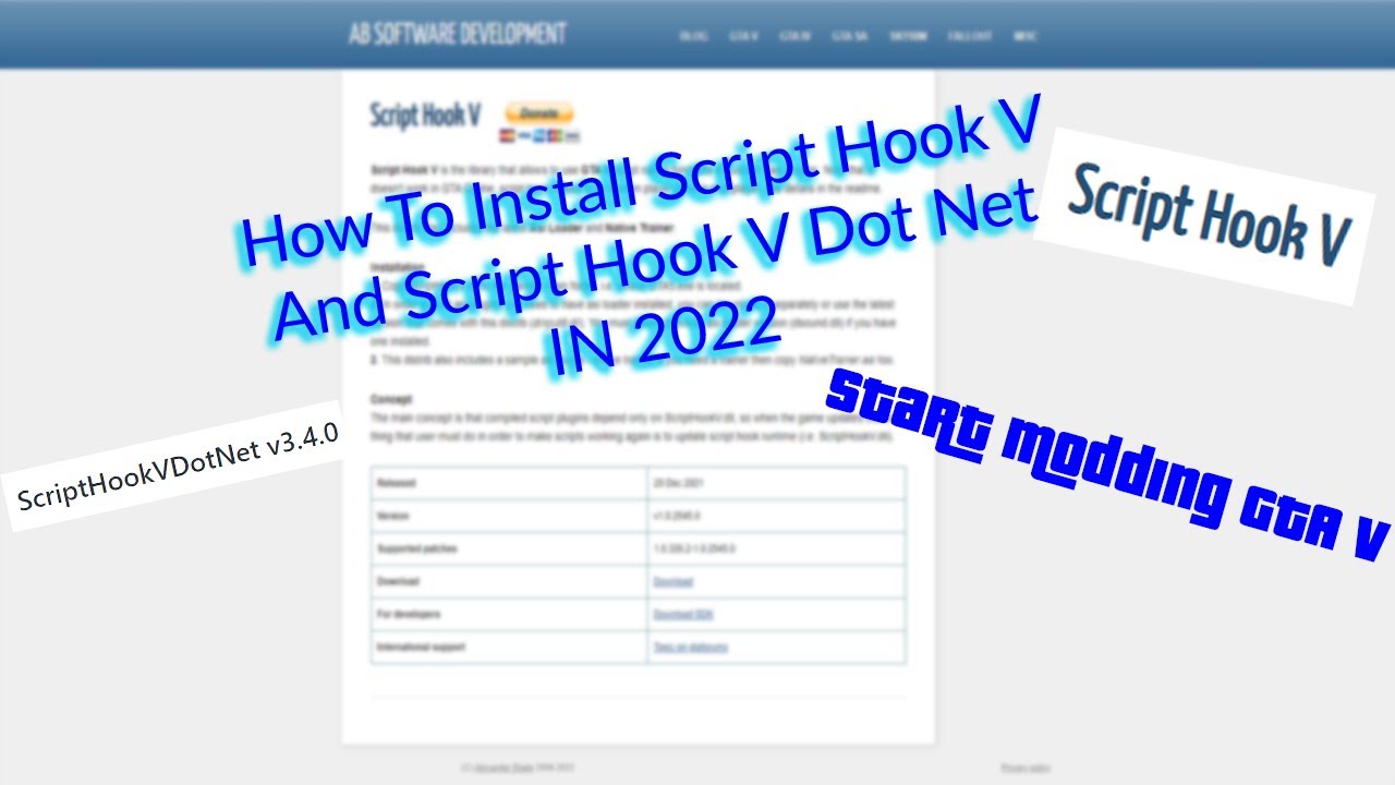 Scripthookvdotnet v. Postinstall script.